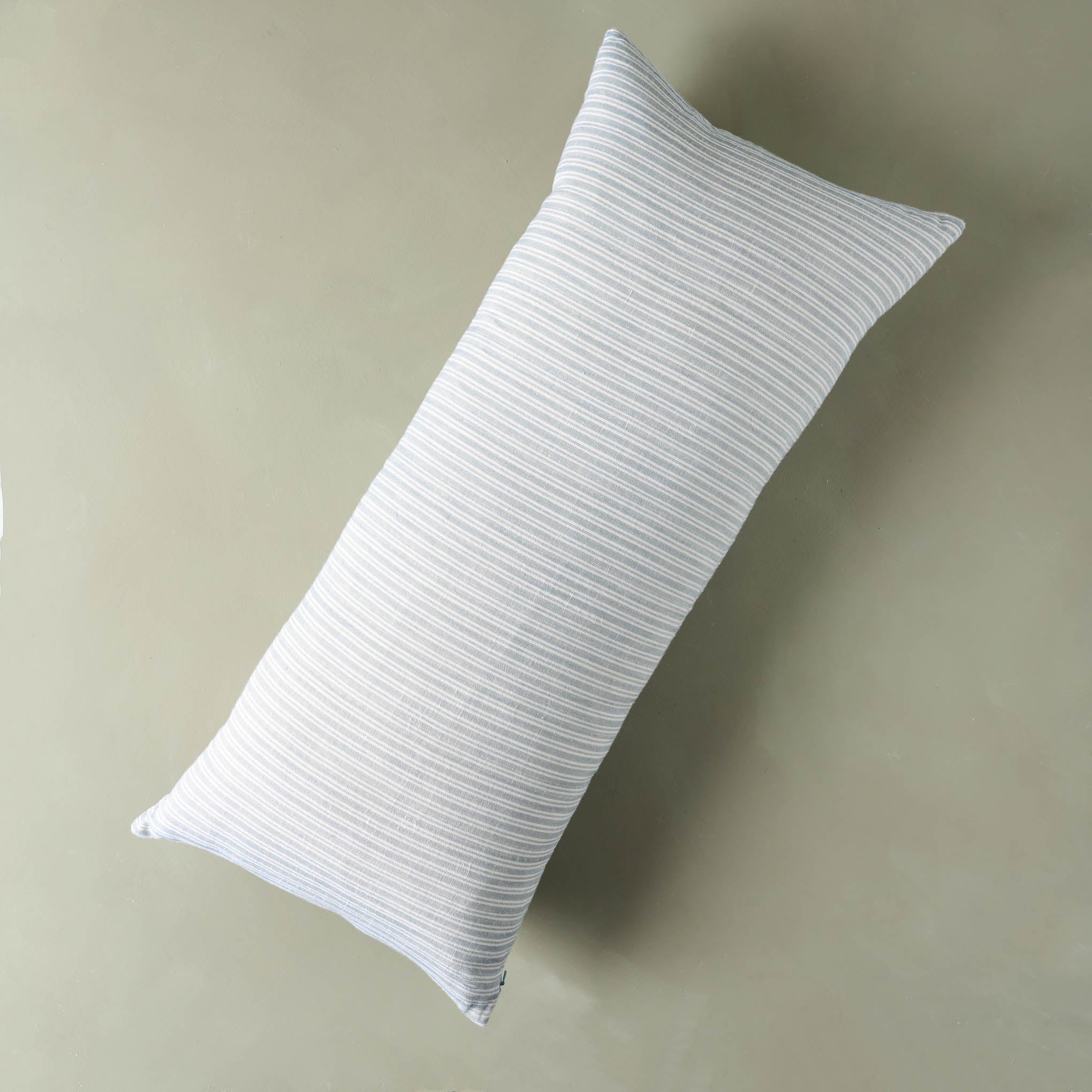 16x42 Slub Center Stripe Oversized Lumbar Bed Pillow Sour Cream - Hearth  & Hand™ with Magnolia