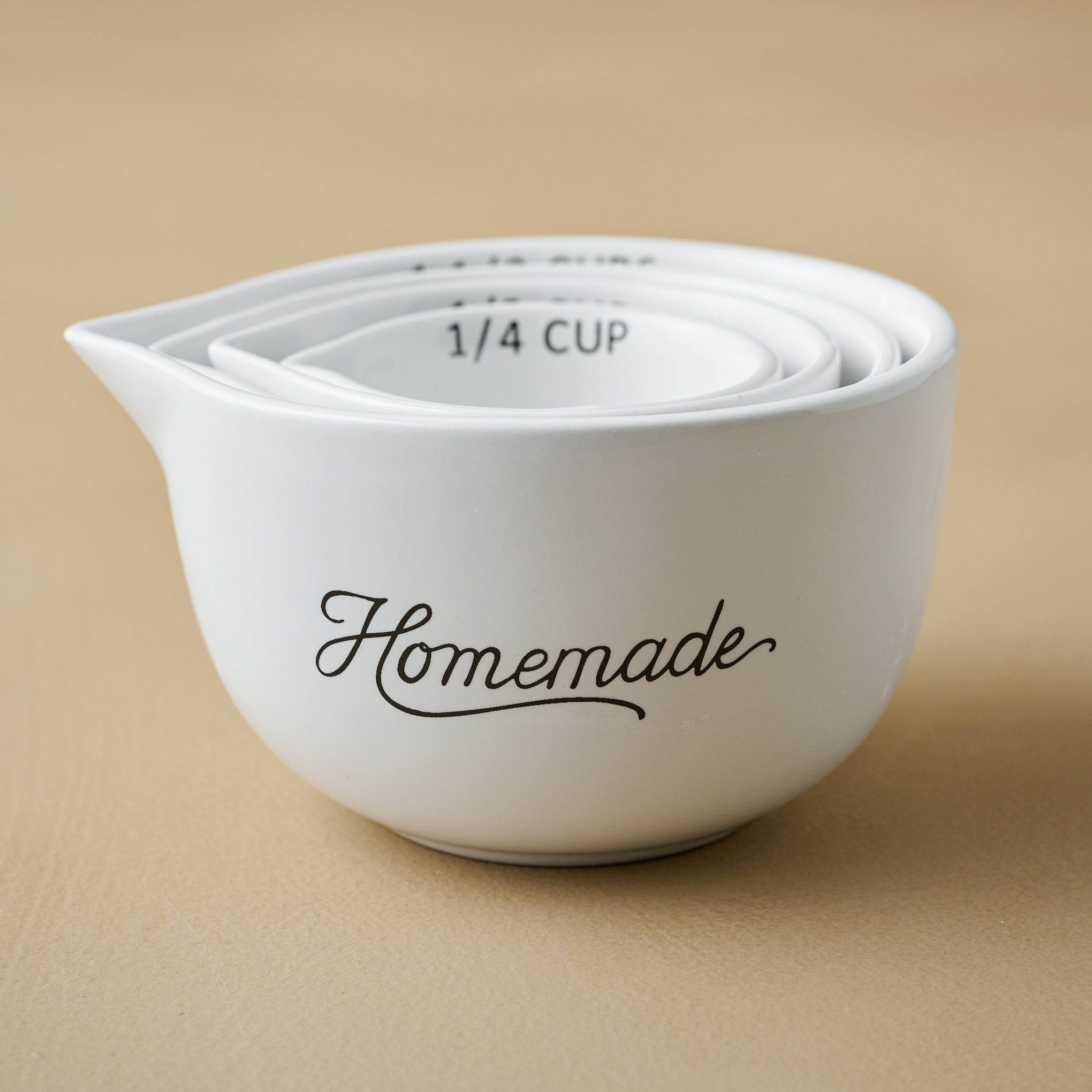 Magnolia Black Rim Ceramic Measuring Cups - Magnolia