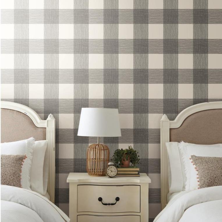 Black White Linen Check Buffalo Plaid Tartan Plaid  Shutterfly