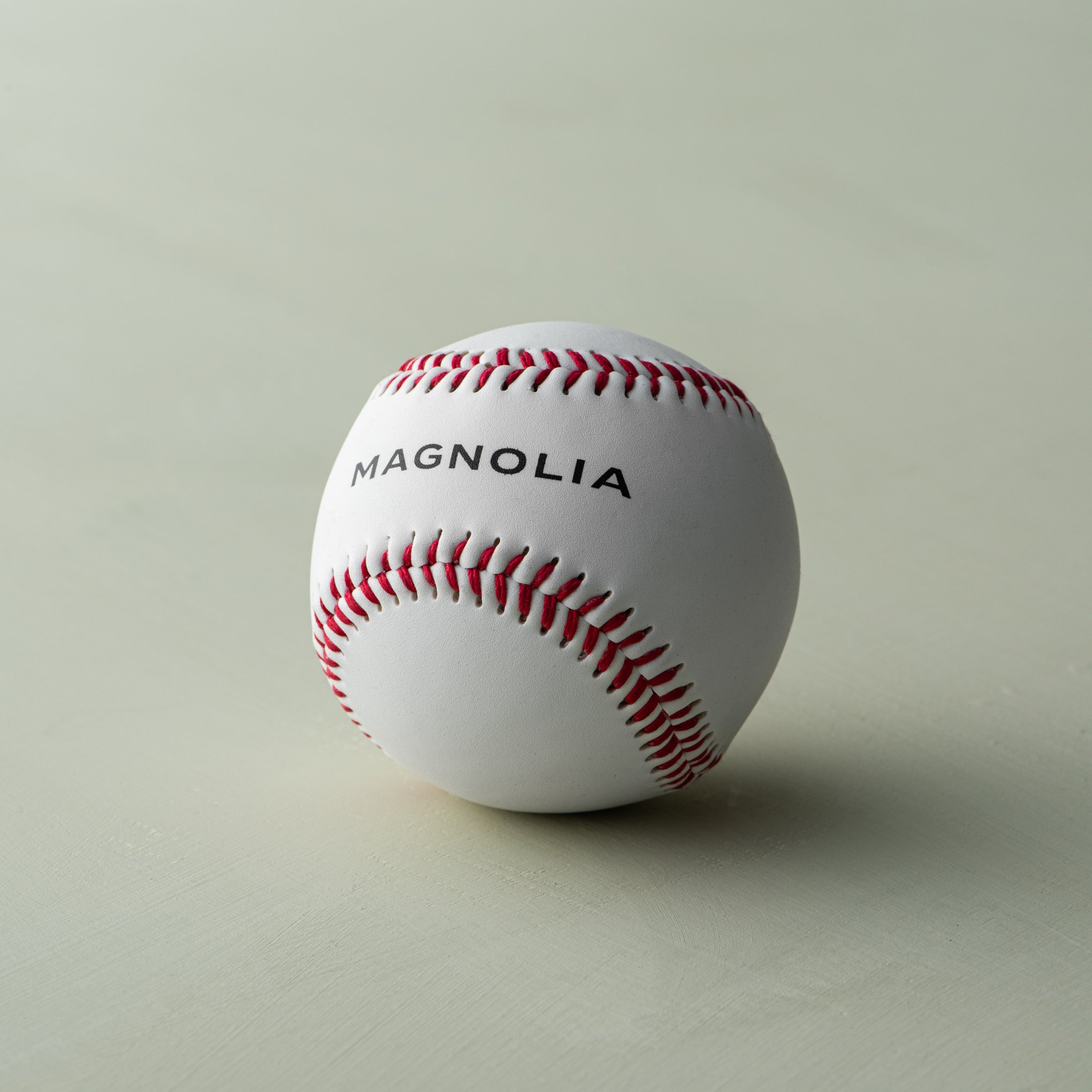 Magnolia White Leather Baseball