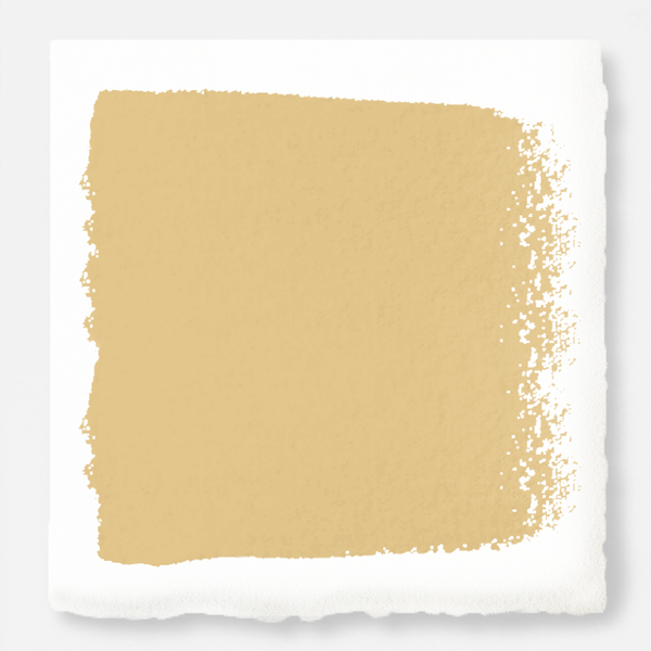 Muted midtoned yellow exterior paint