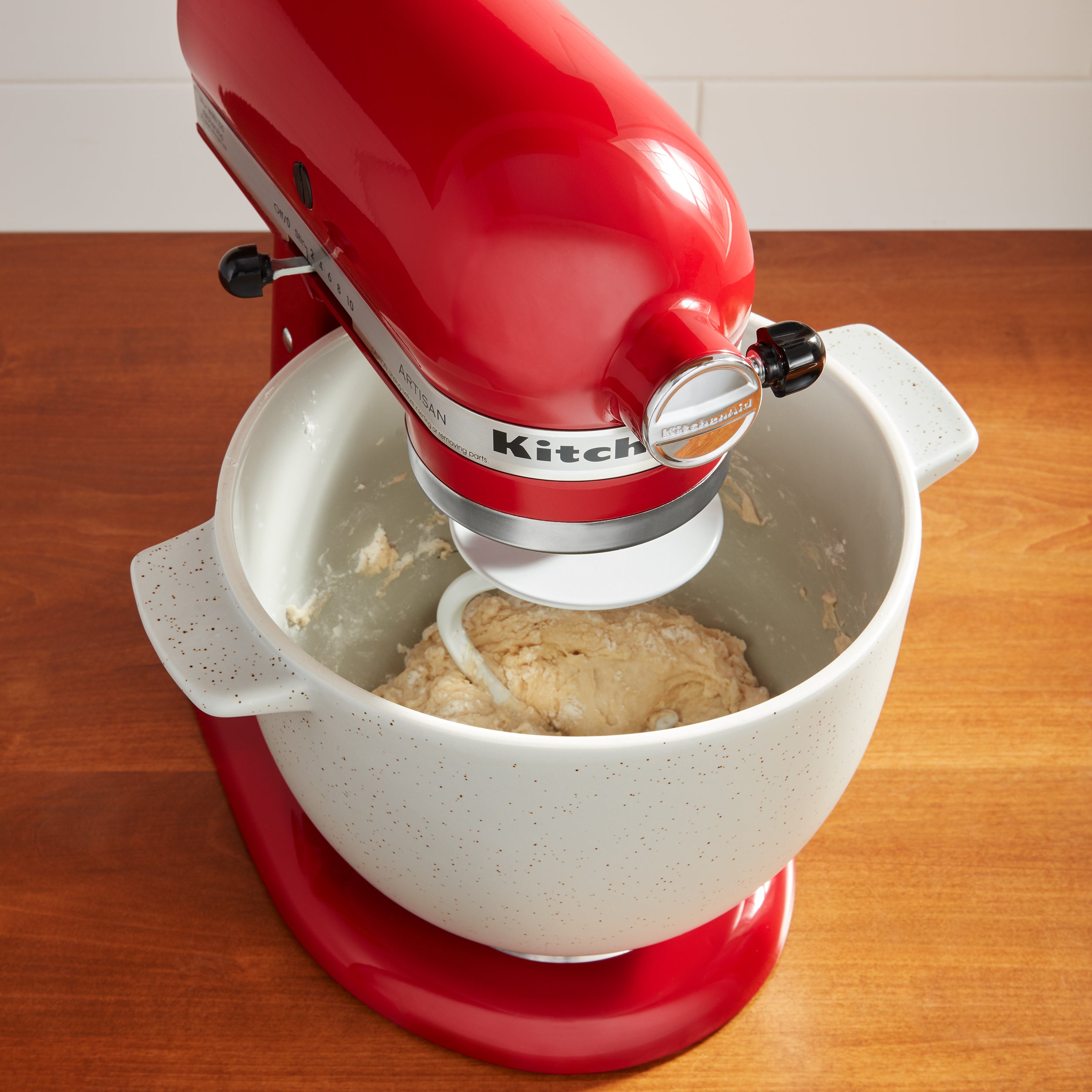 KitchenAid 5-qt Ceramic Bread Bowl with Lid & Dough Scraper 