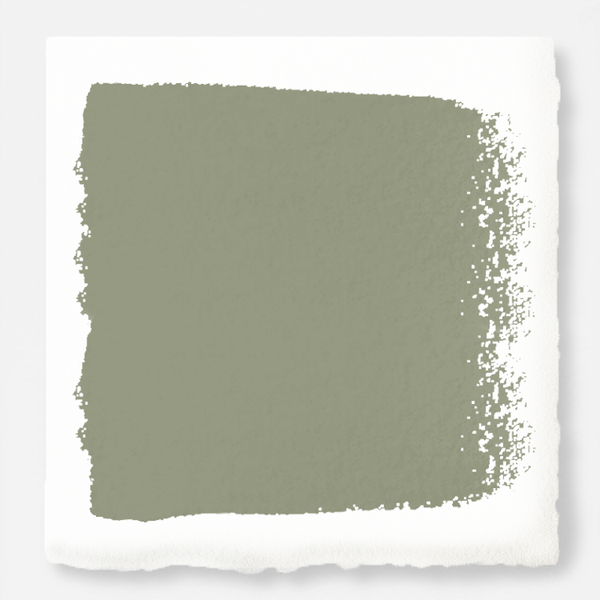 Dark earthy green exterior paint