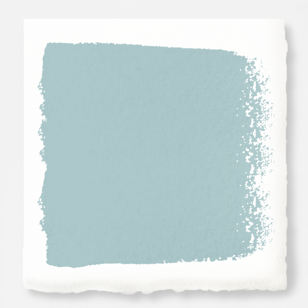 A sky blue muted with shades of gray exterior paint