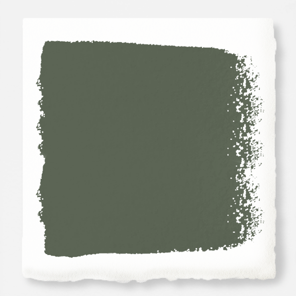 Dark and rich sage green exterior paint