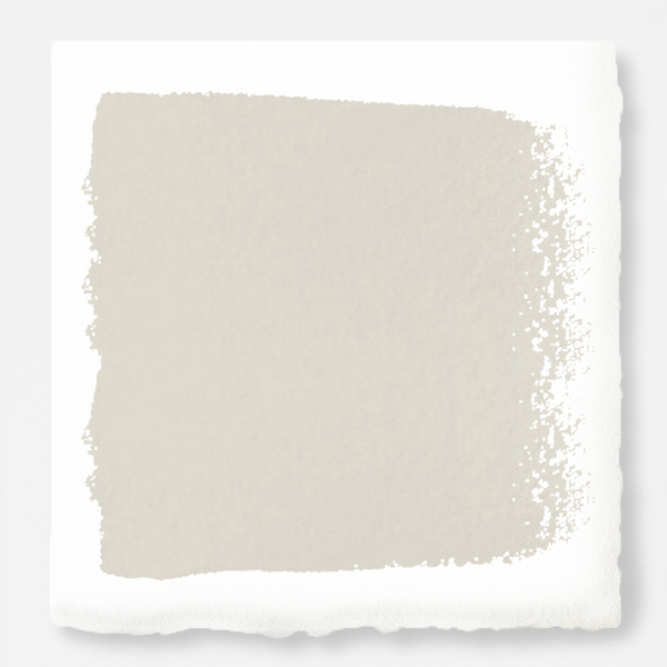 Warm white brushed with warm beige exterior paint