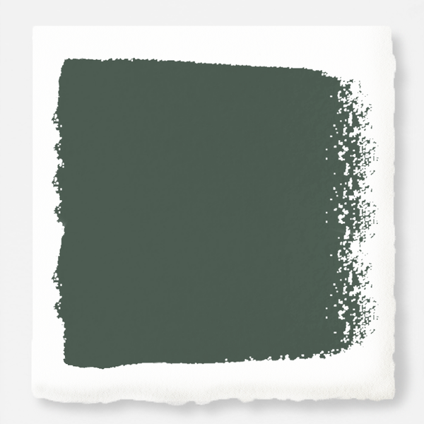 Deep hunter green comparable to pine tree leaves exterior paint