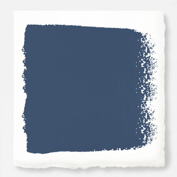 A deep inky blue exterior paint