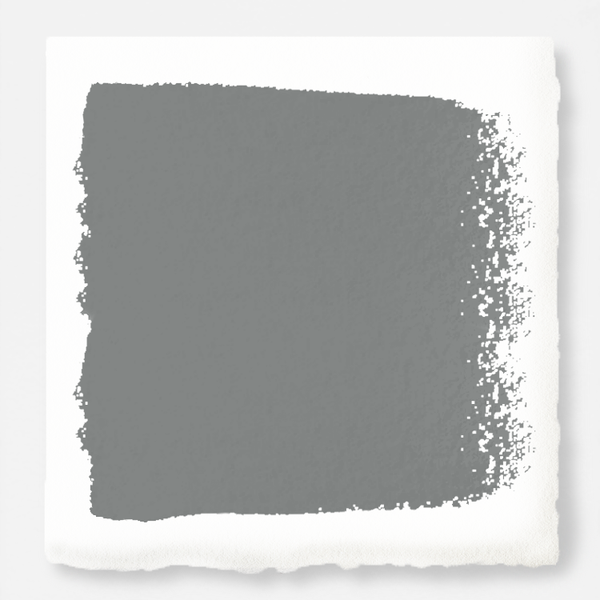 A dark gray with blue and green undertones exterior paint