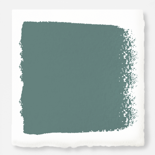 A dark, dusty aqua exterior paint