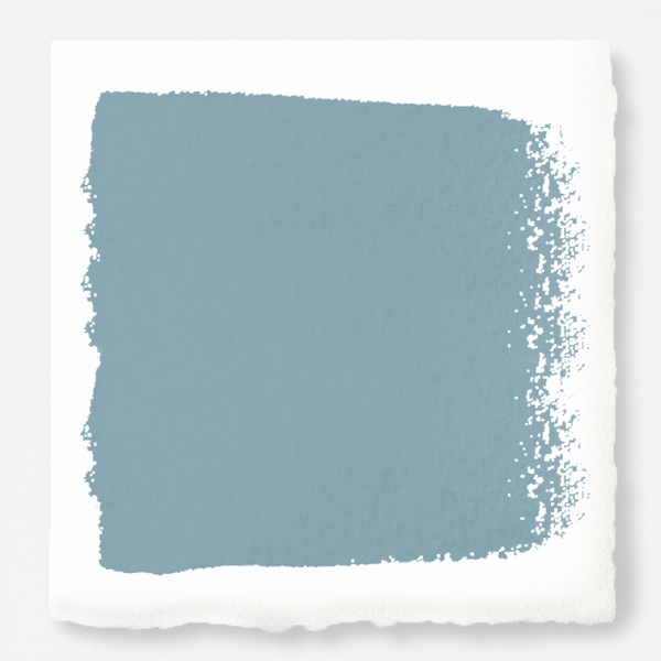 A washed denim blue exterior paint