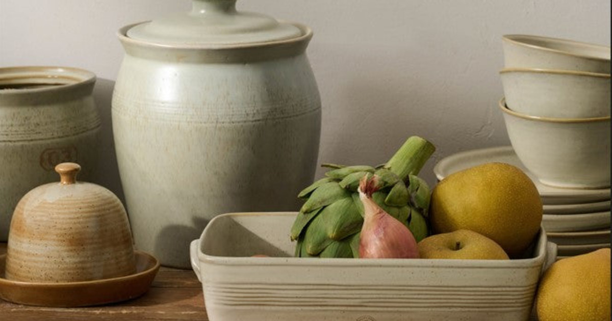 French Grey Ceramic Food Storage Bowl - Magnolia