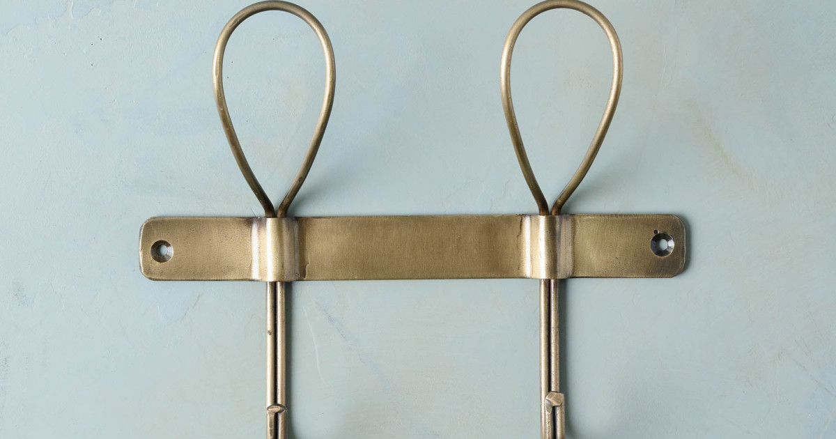 Brass Double Wall Hooks (No.3) – Qty 100