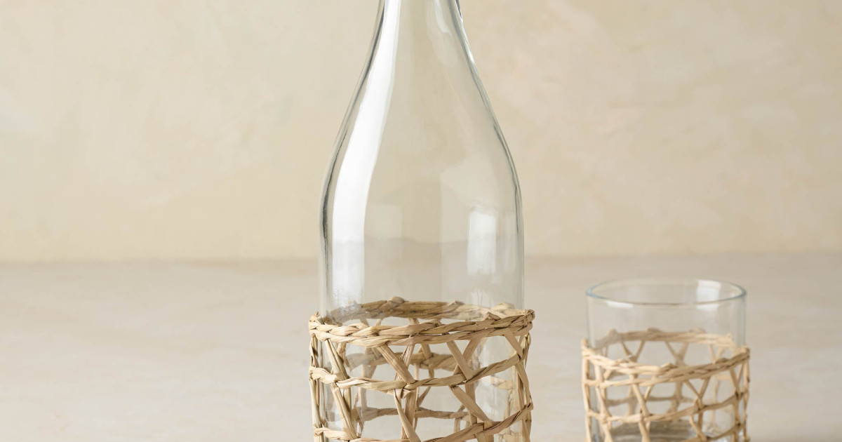 Rustic Glass Carafe - Magnolia