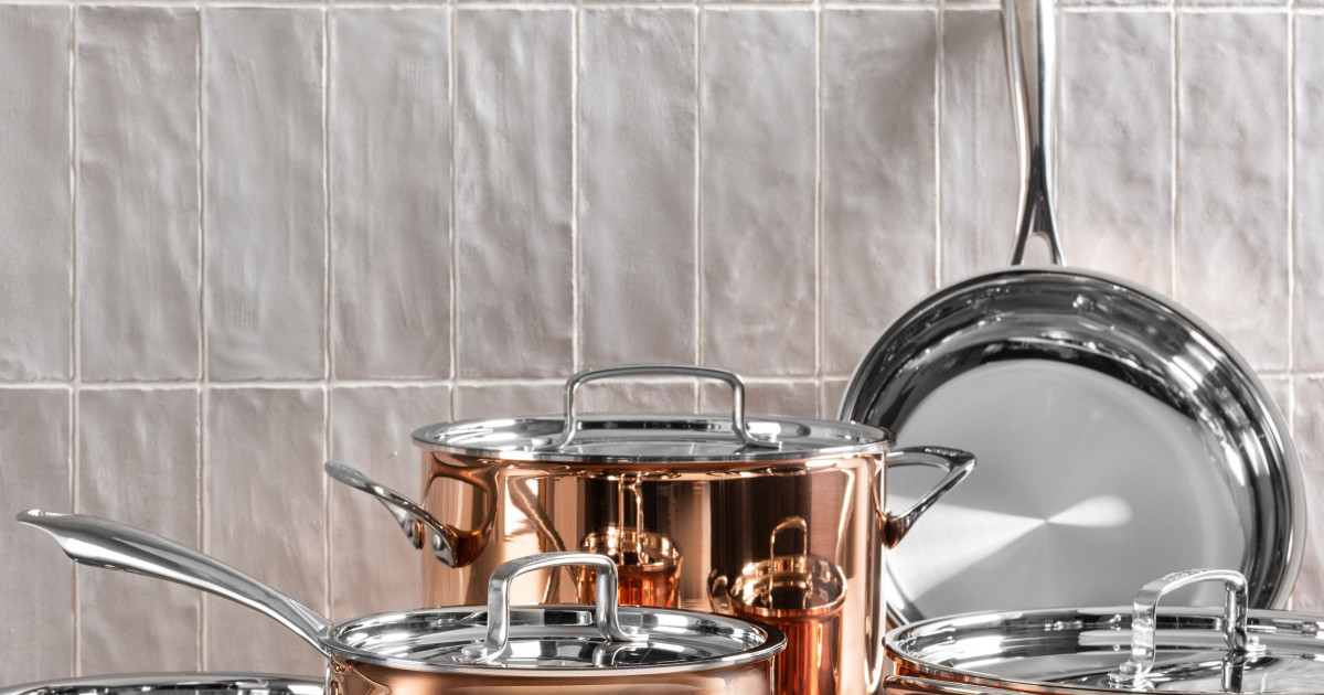 Copper Pans Copper Pan Pots and Pans Copper Set of 3 