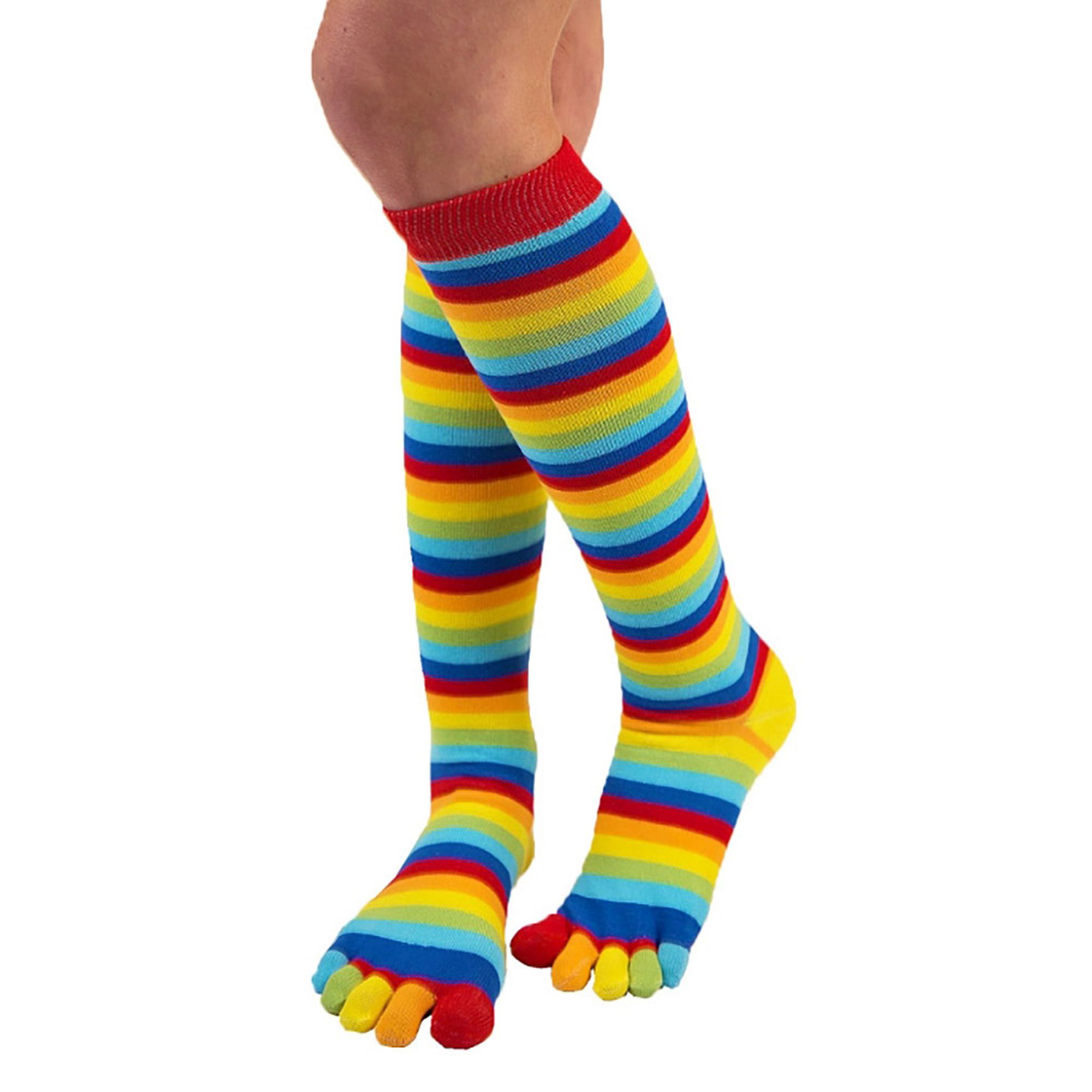 1 Pack Essential Knee-High Toe Socks for Mens & Ladies - Picture 9 of 11
