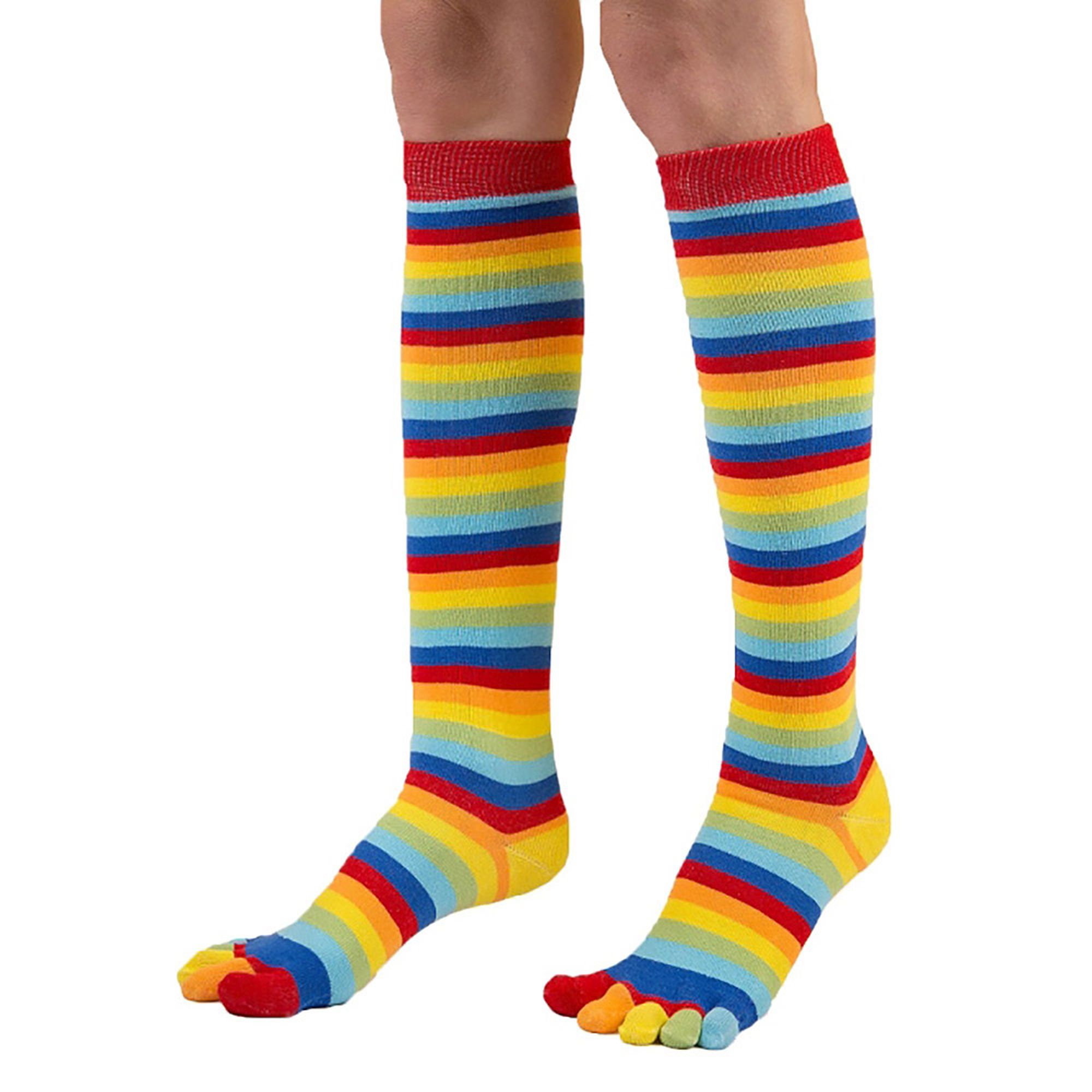 1 Pack Essential Knee-High Toe Socks for Mens & Ladies - Picture 10 of 11