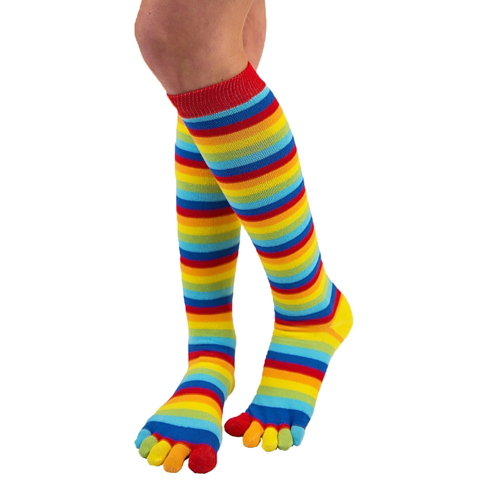 1 Pack Essential Knee-High Toe Socks for Mens & Ladies - Picture 8 of 11