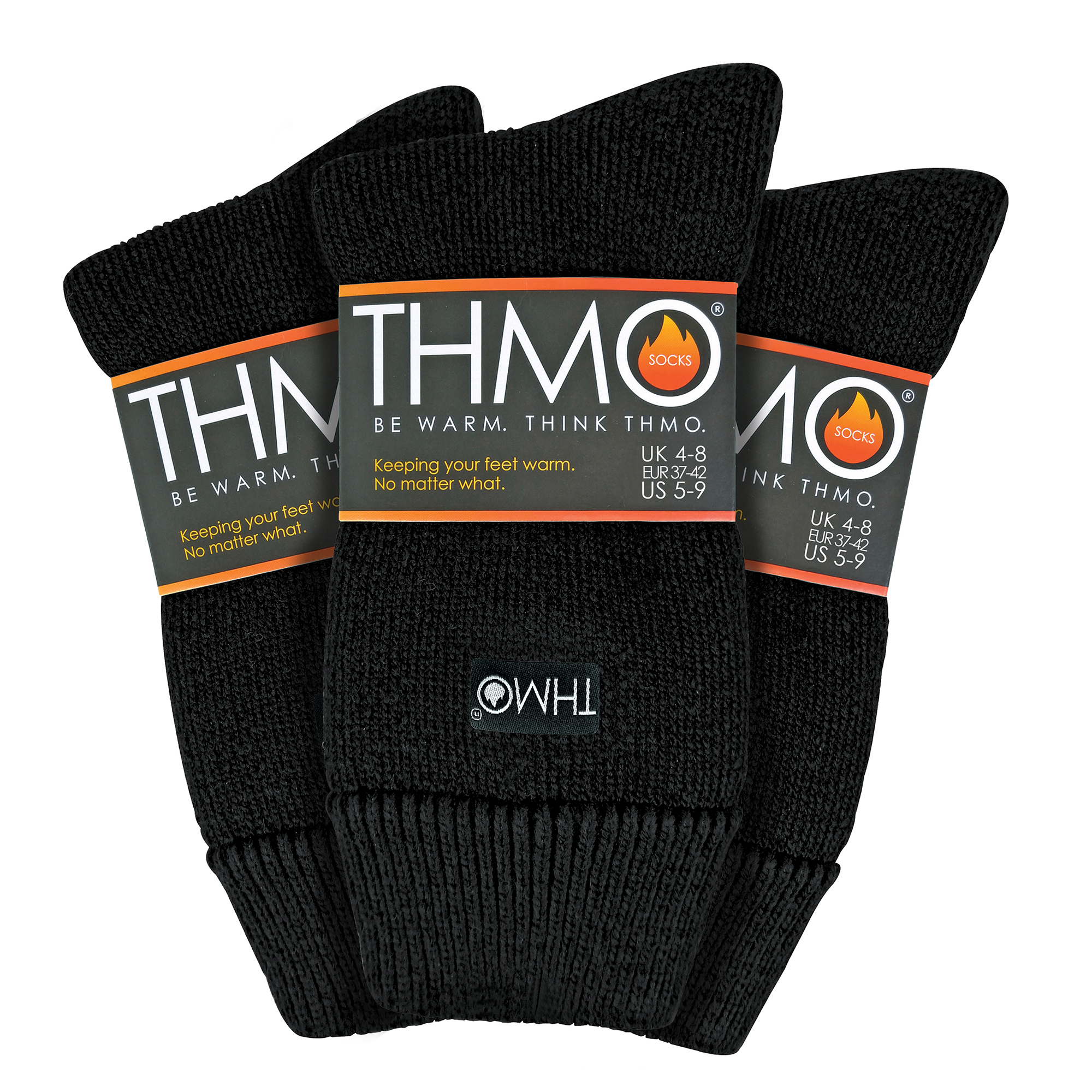 THMO - 3 Pack Multipack Womens Thick Winter Warm Socks with Comfort Top