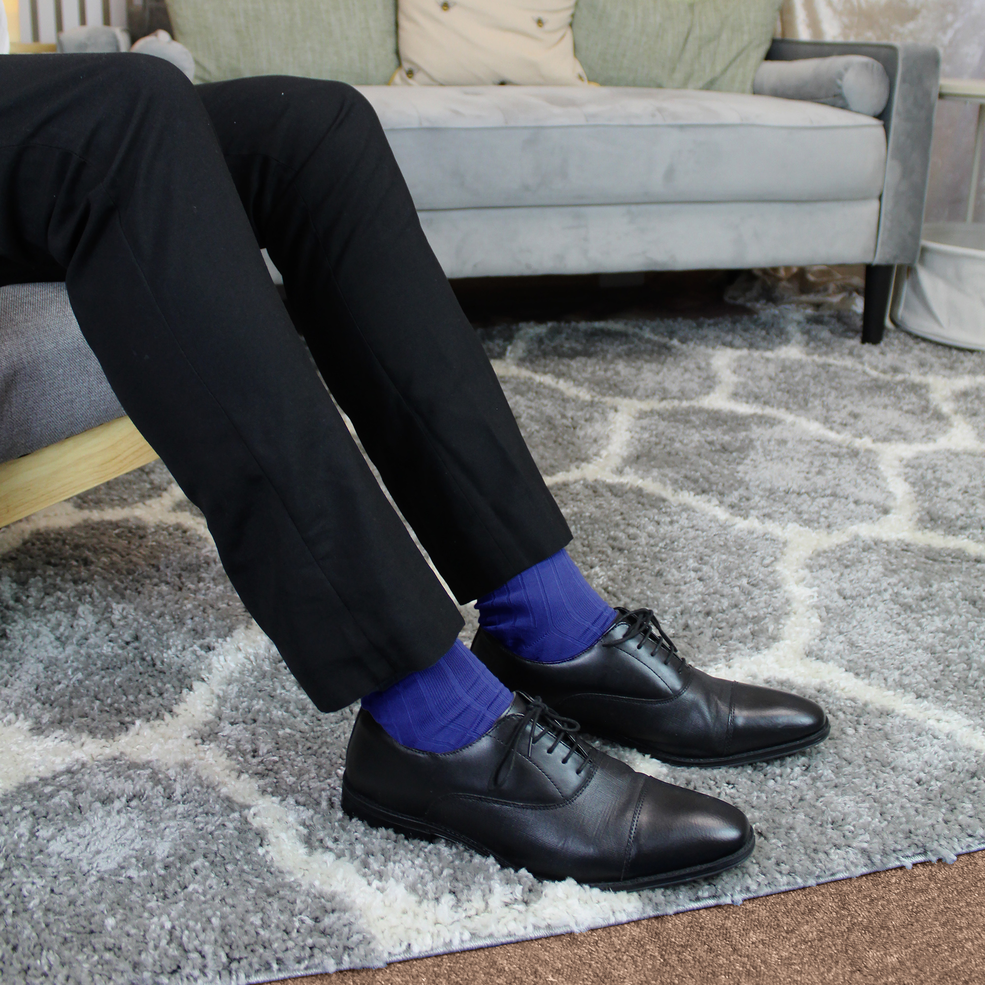 Paquete de 6 calcetines de vestir 100 % algodón egipcio para hombre - Imagen 11 de 16
