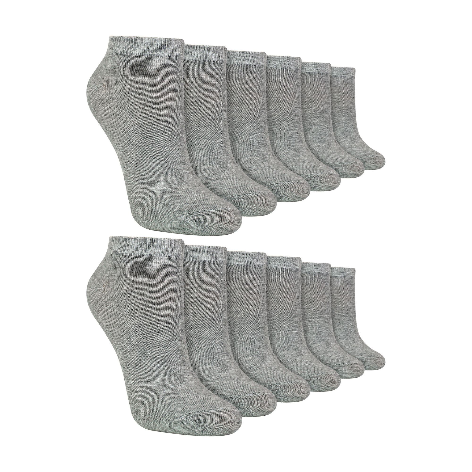 12 Pack Kids Soft Breathable Bamboo Trainer Liner Socks Ideal for PE - Picture 8 of 10