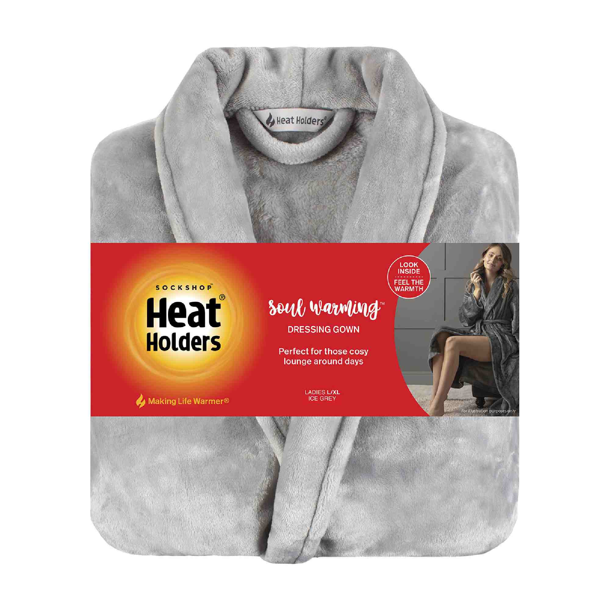 Robe de chambre en polaire thermique d'hiver pour femme - Picture 8 of 21