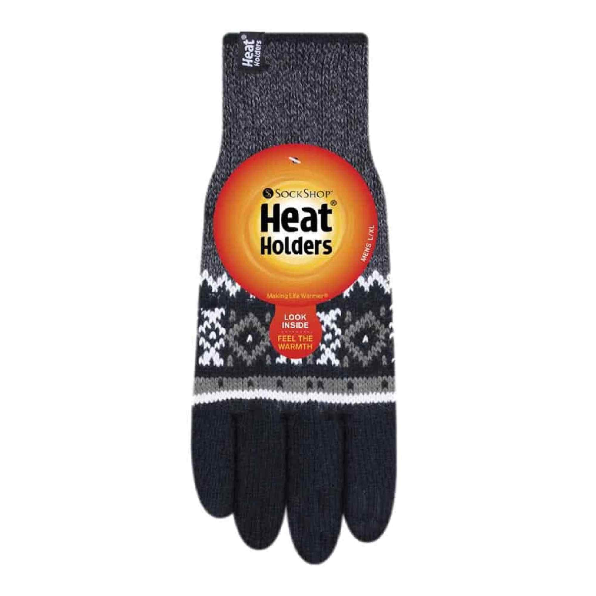 Heat Holders - Hommes Thermique Heat Weaver Câble Tricoter Gants 2.3 tog - Imagen 3 de 21