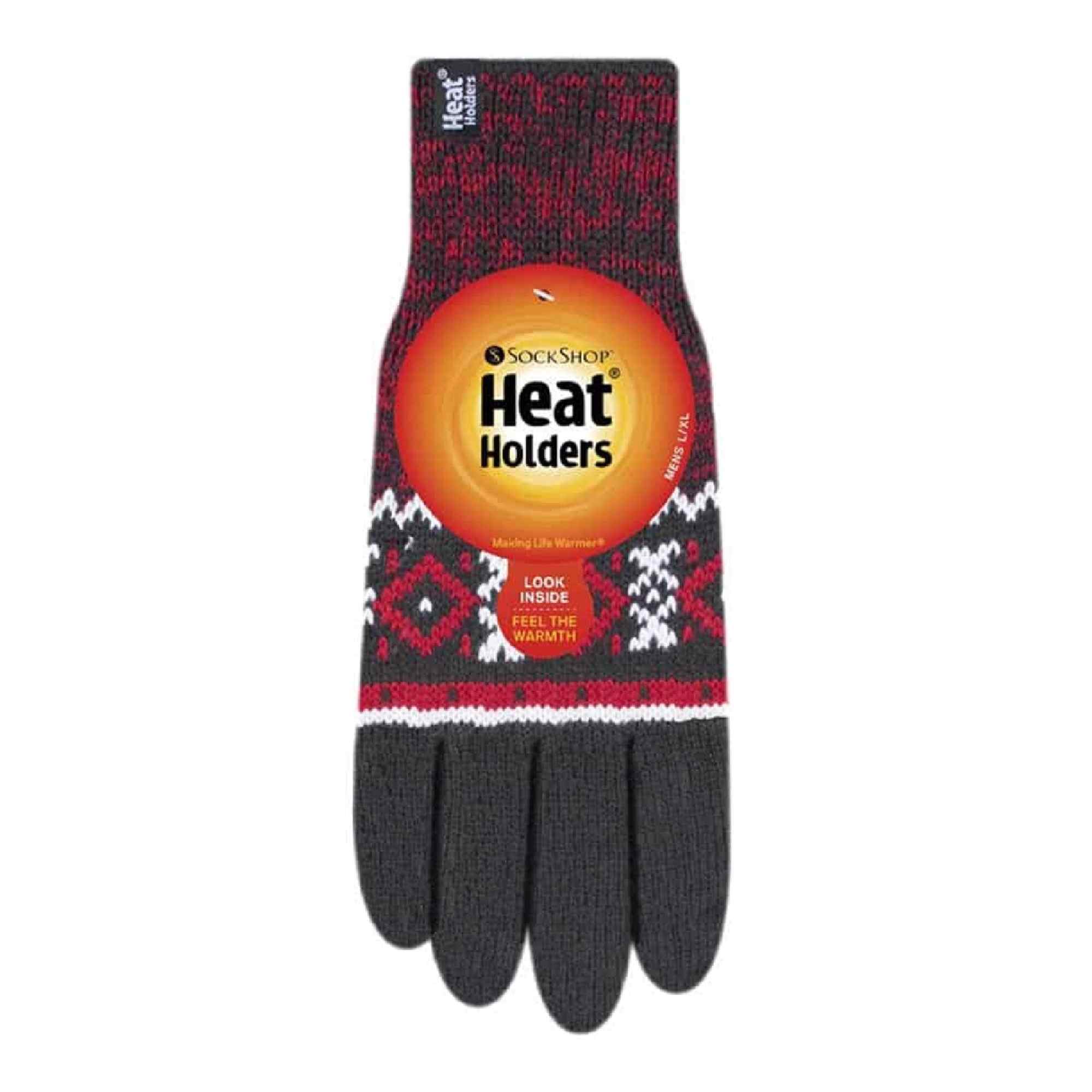 Heat Holders - Hommes Thermique Heat Weaver Câble Tricoter Gants 2.3 tog - Imagen 8 de 21