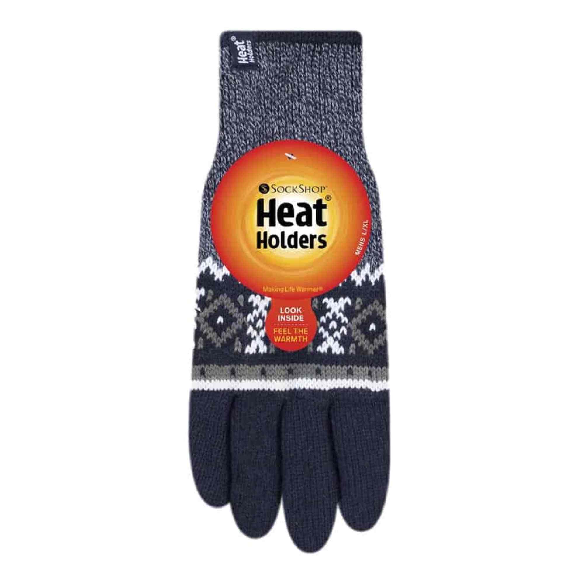 Heat Holders - Hommes Thermique Heat Weaver Câble Tricoter Gants 2.3 tog - Imagen 18 de 21