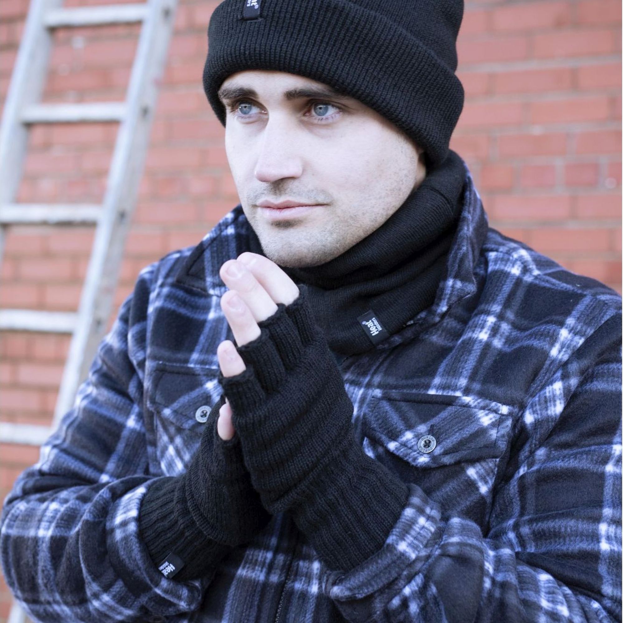 Lot de 2 gants thermiques sans doigts pour hommes - Imagen 10 de 21