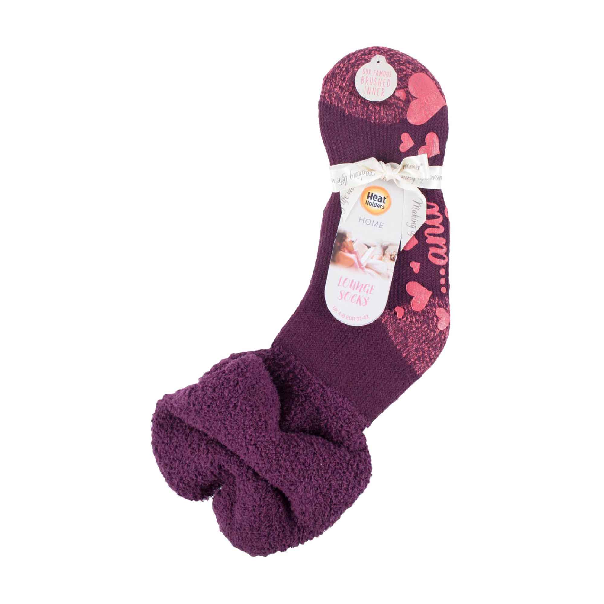 Ladies Fluffy Slouch Top Non Slip Thermal Bed Socks - Picture 8 of 21