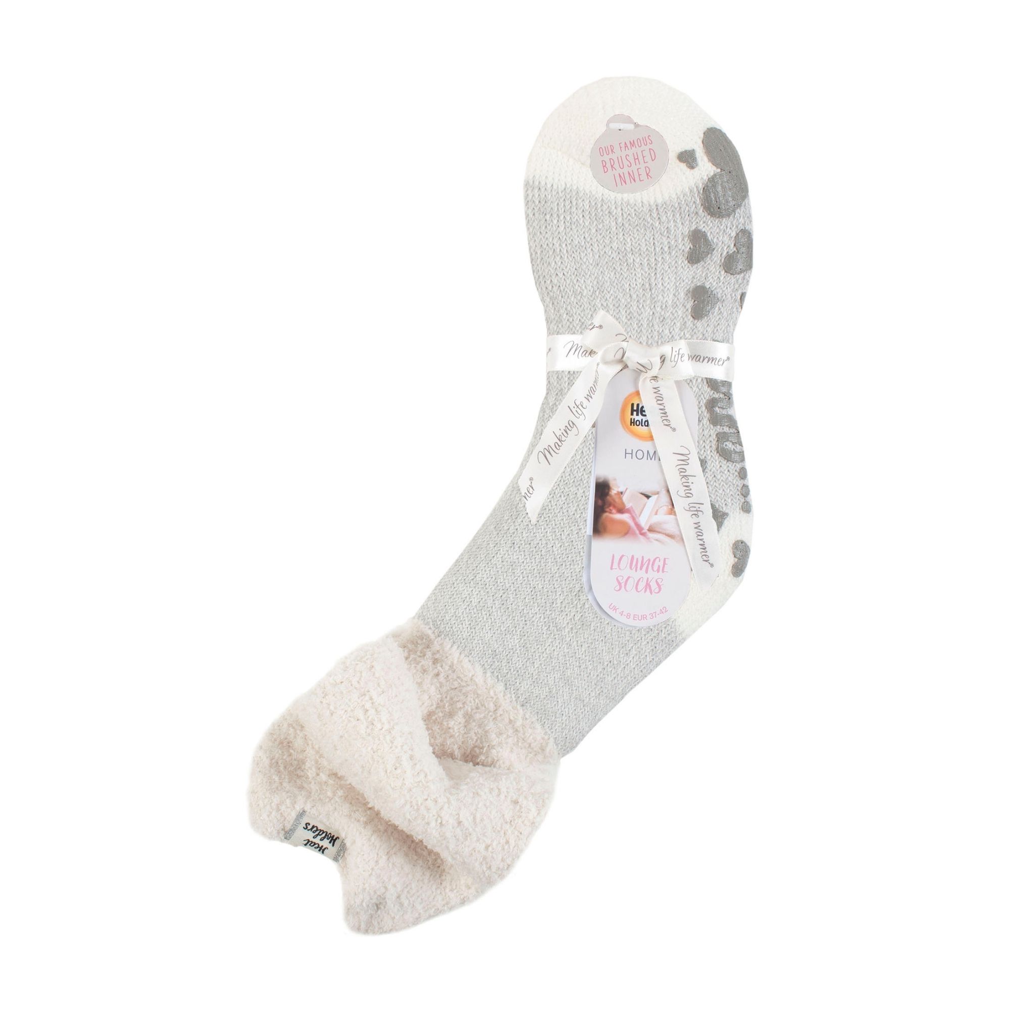 Ladies Fluffy Slouch Top Non Slip Thermal Bed Socks - Picture 13 of 21