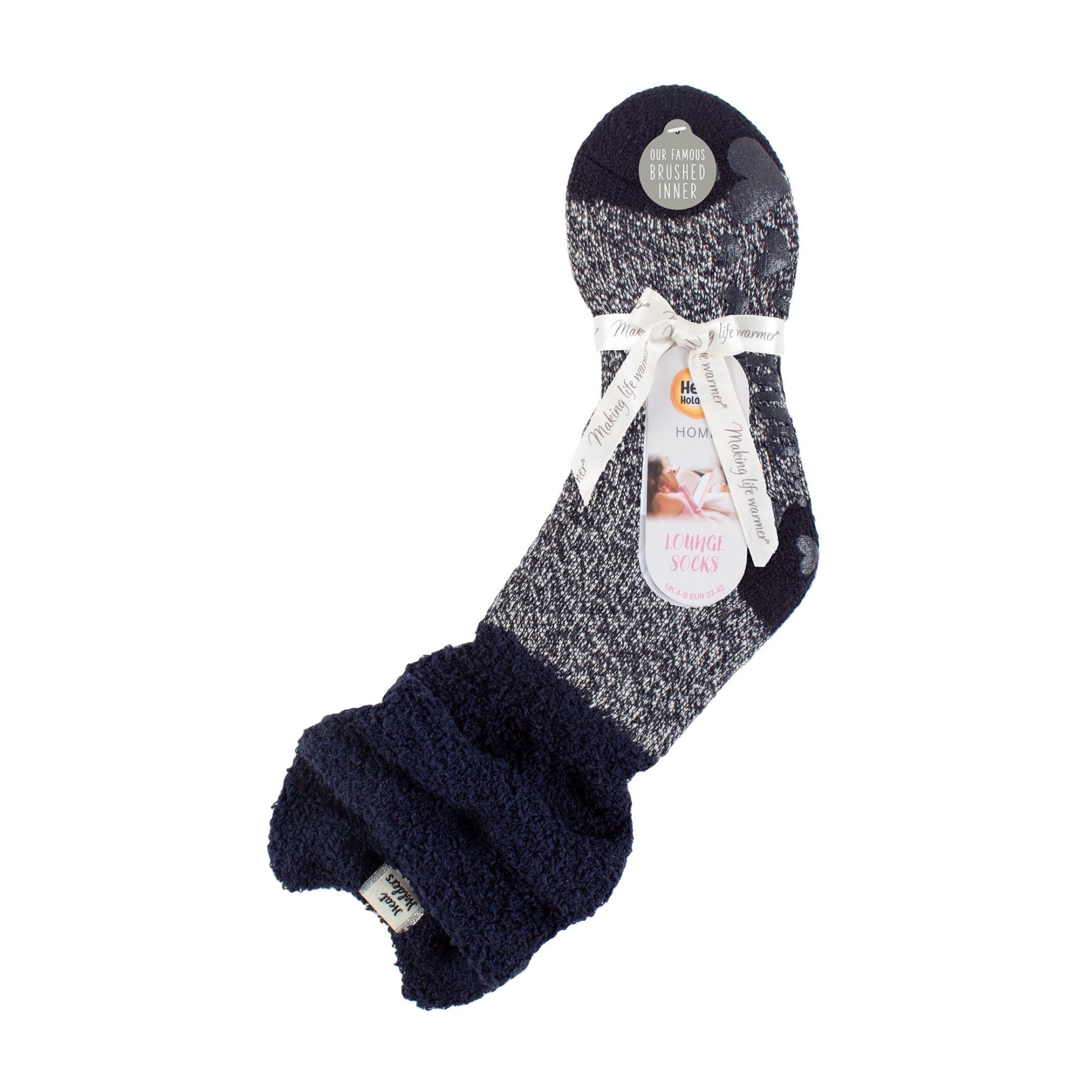 Ladies Fluffy Slouch Top Non Slip Thermal Bed Socks - Picture 18 of 21
