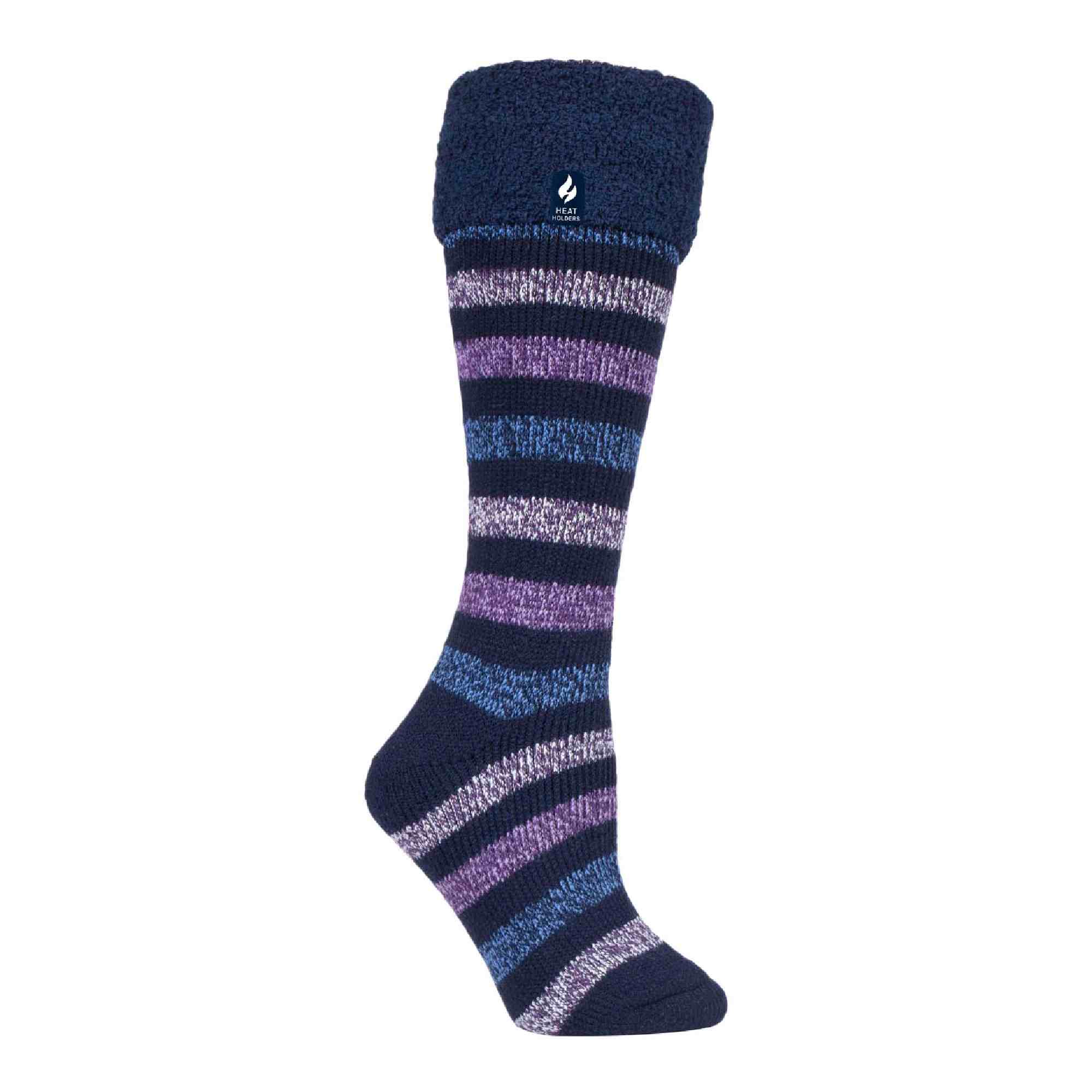 Ladies Striped Wellington Boot Socks