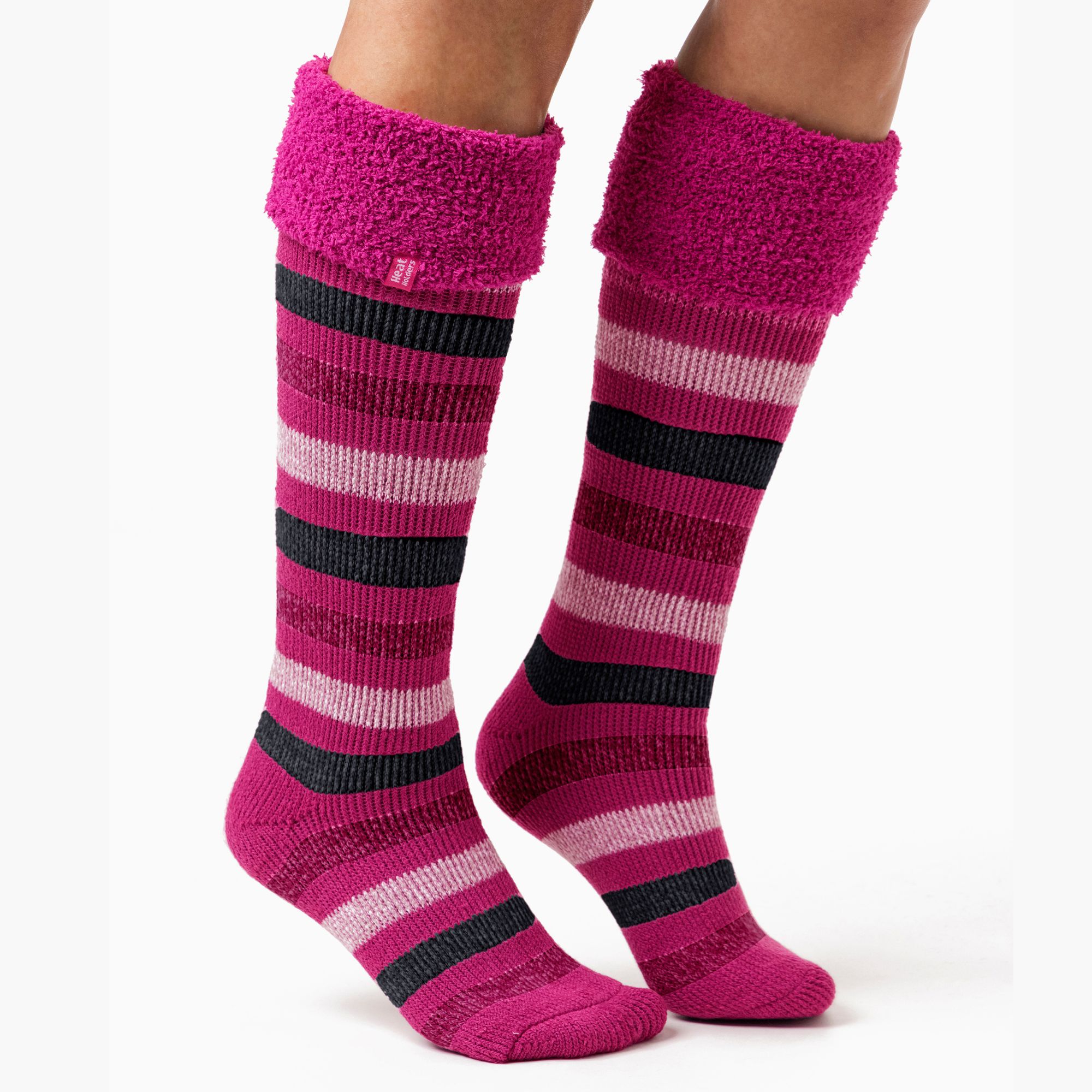 Ladies Striped Wellington Boot Socks