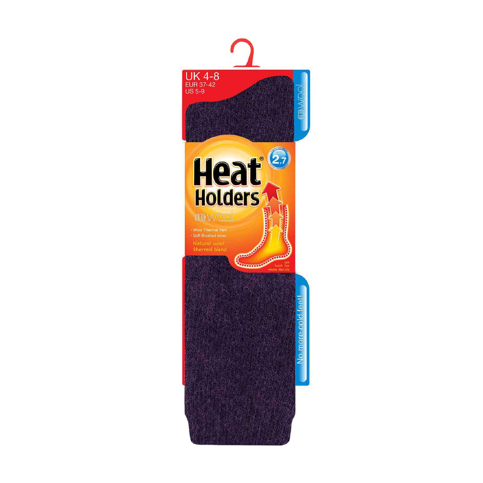 Heat Holders vendu - Femme Epaisse 2.7 Tog Hautes Longues Thermique Laine Chaussettes