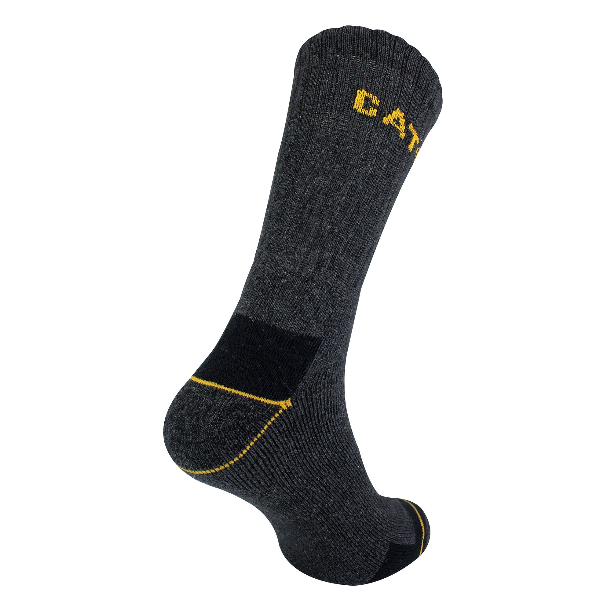 Mens 3 Pack Real Work Socks with Cushioned Heel & Toe - Picture 4 of 11