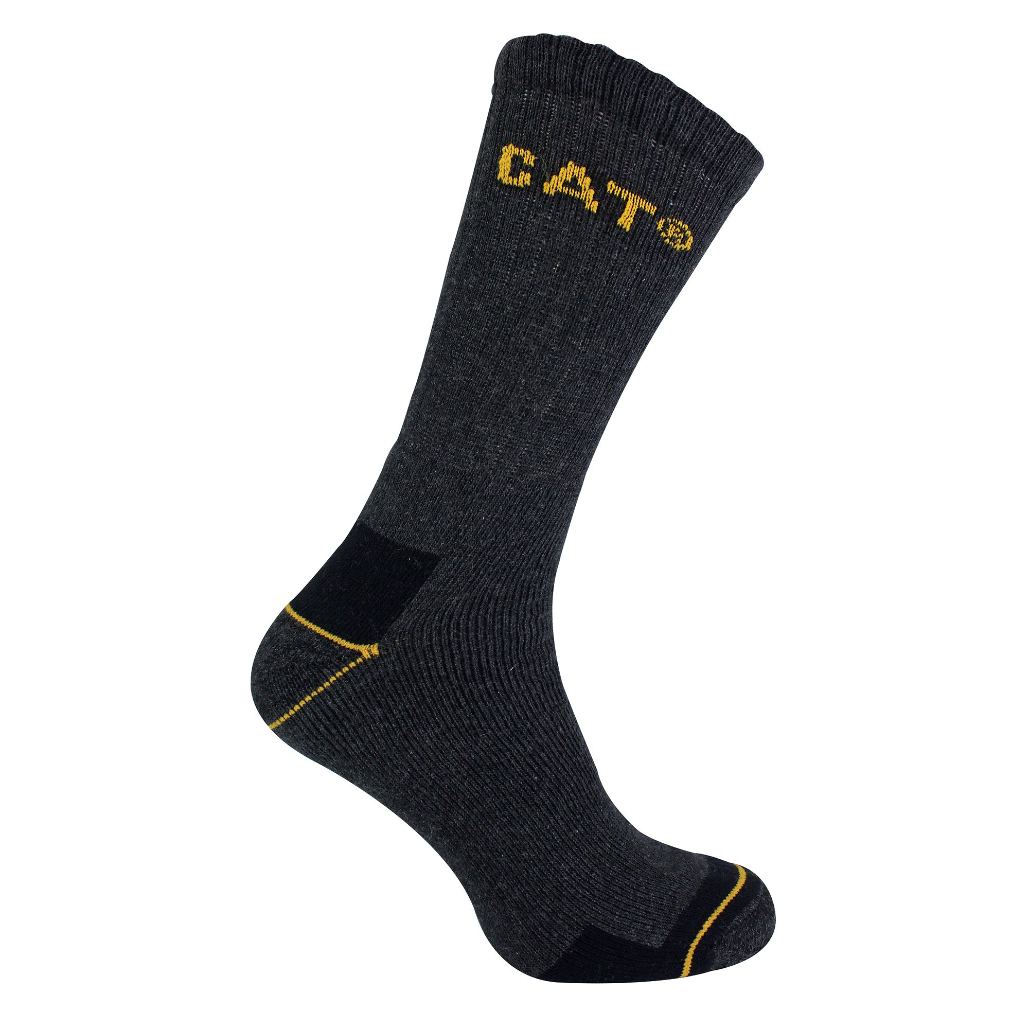 Mens 3 Pack Real Work Socks with Cushioned Heel & Toe - Picture 5 of 11