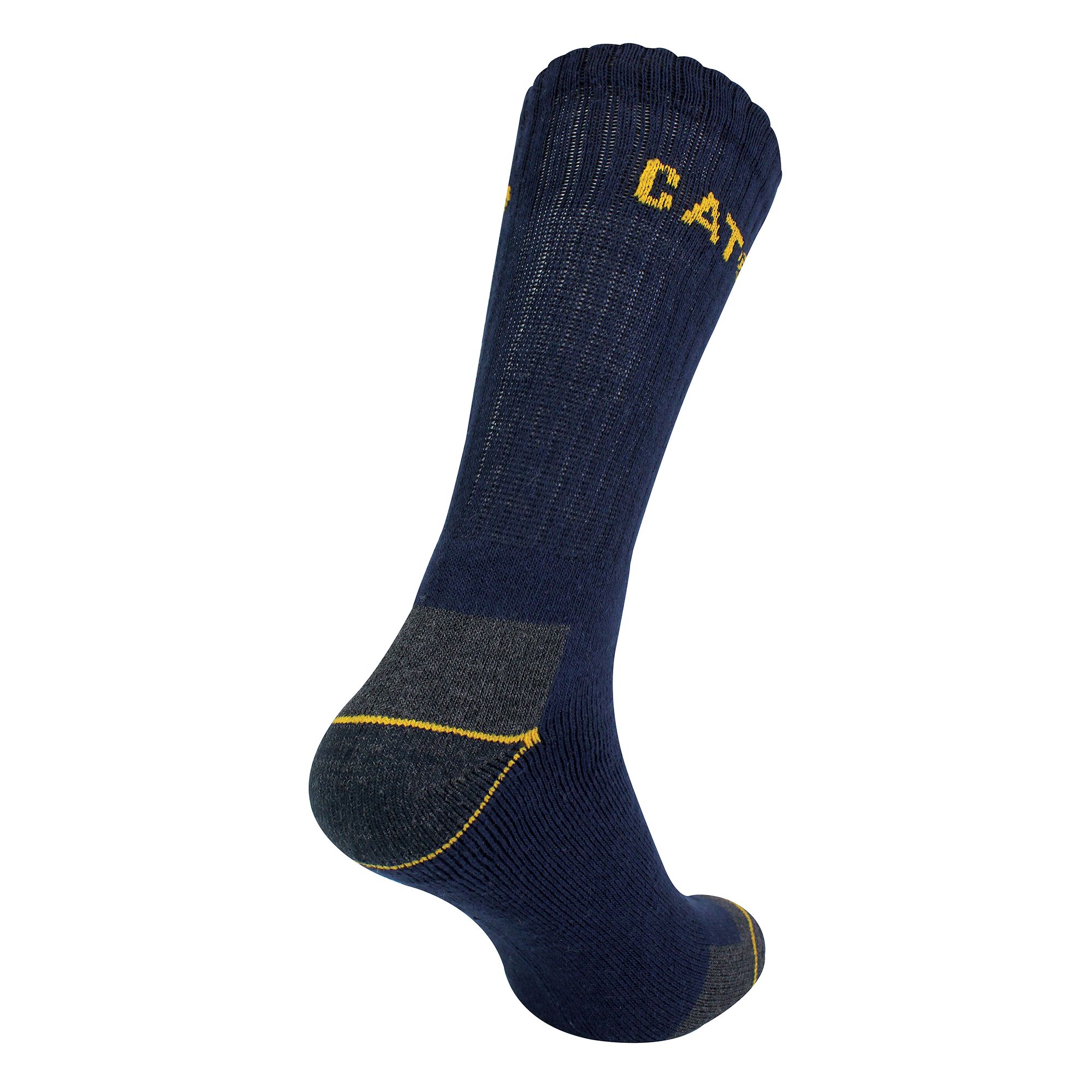 Mens 3 Pack Real Work Socks with Cushioned Heel & Toe - Picture 9 of 11