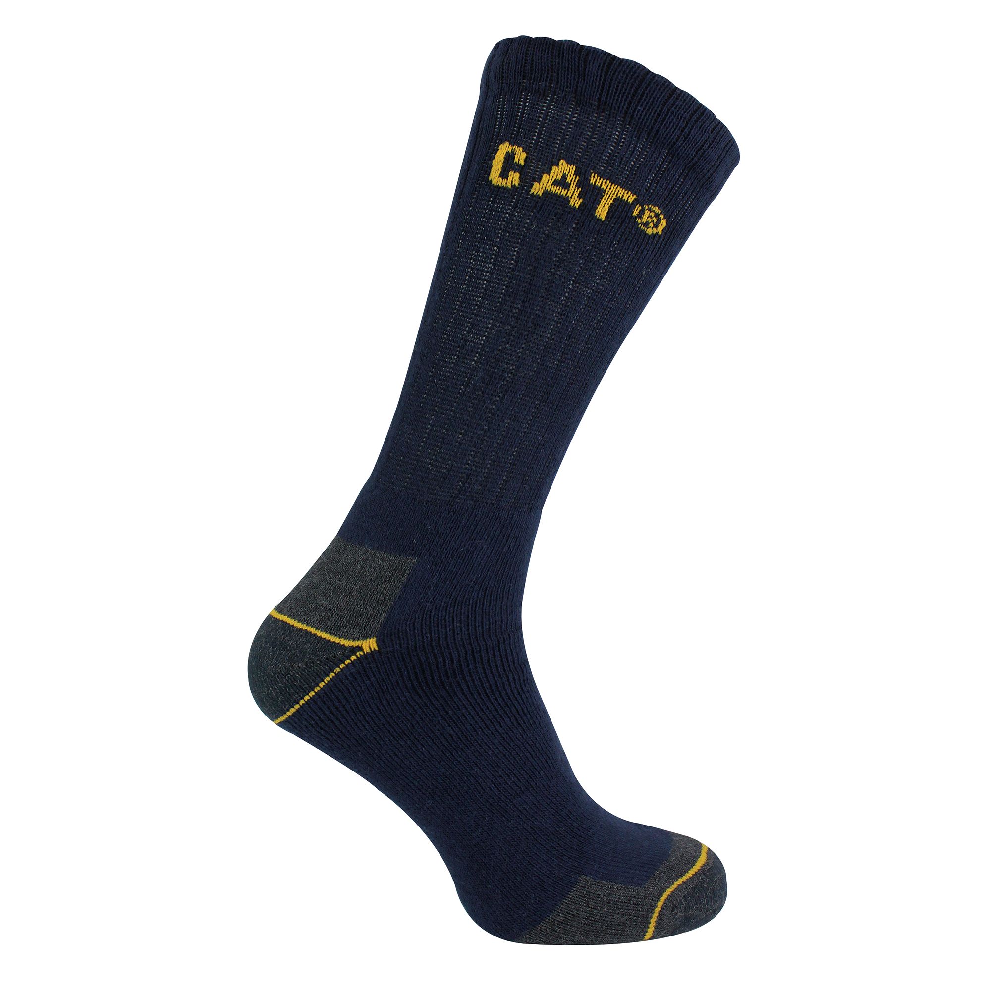 Mens 3 Pack Real Work Socks with Cushioned Heel & Toe - Picture 10 of 11