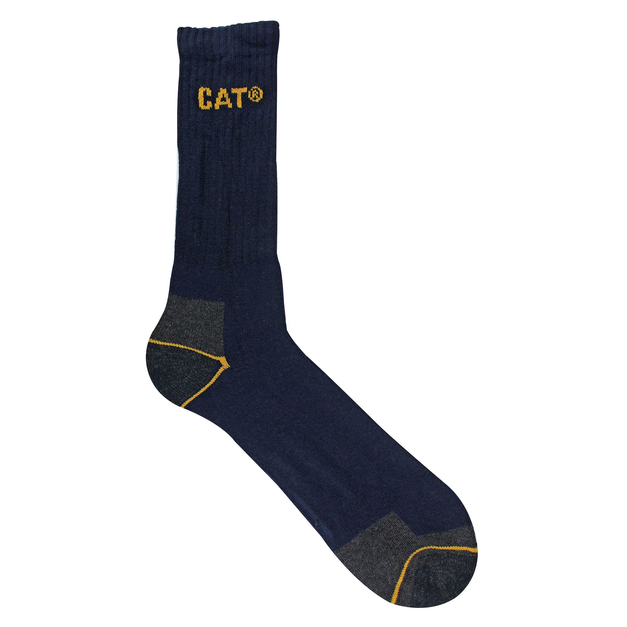 Mens 3 Pack Real Work Socks with Cushioned Heel & Toe - Picture 11 of 11