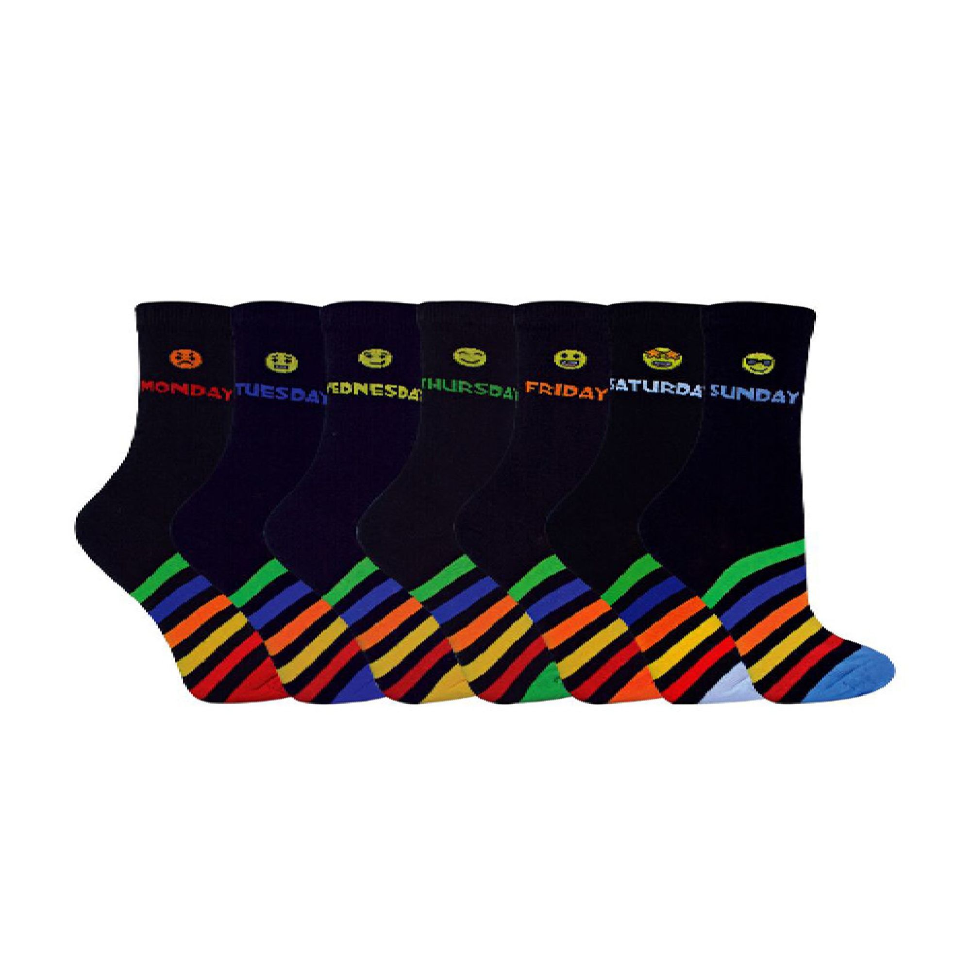 Calcetín Snob - Pack de 7 calcetines entre semana niños | Calcetines escolares niñas y niños - Imagen 2 de 11