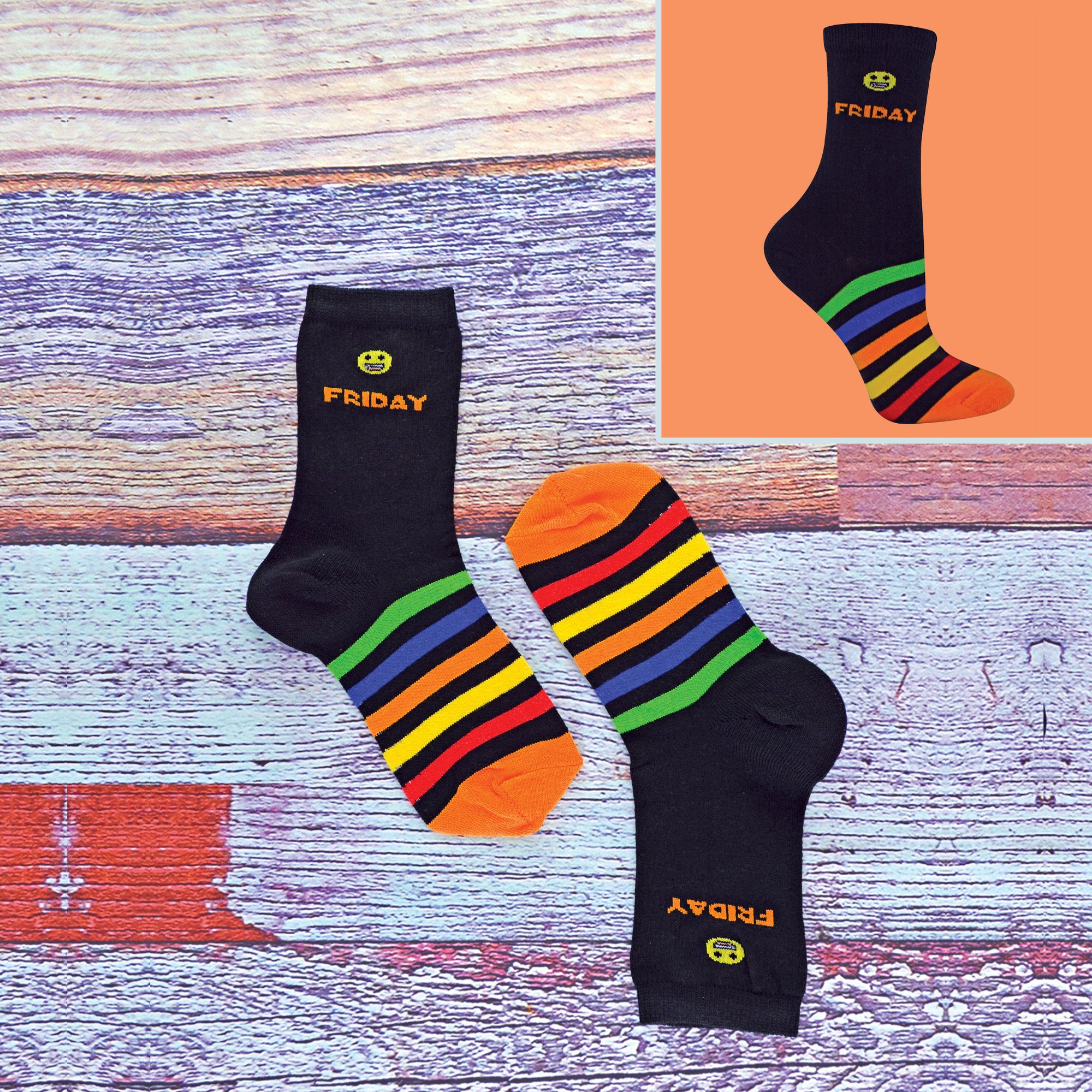 Calcetín Snob - Pack de 7 calcetines entre semana niños | Calcetines escolares niñas y niños - Imagen 11 de 11
