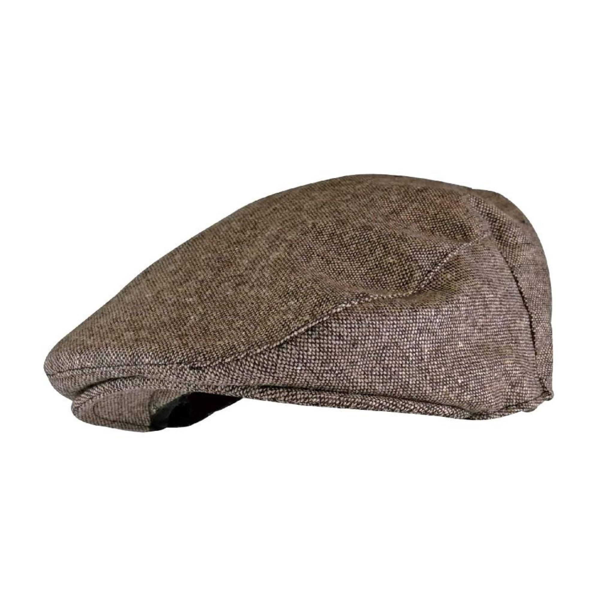 Casquette plate traditionnelle à carreaux en laine mélangée pour homme - Imagen 2 de 10