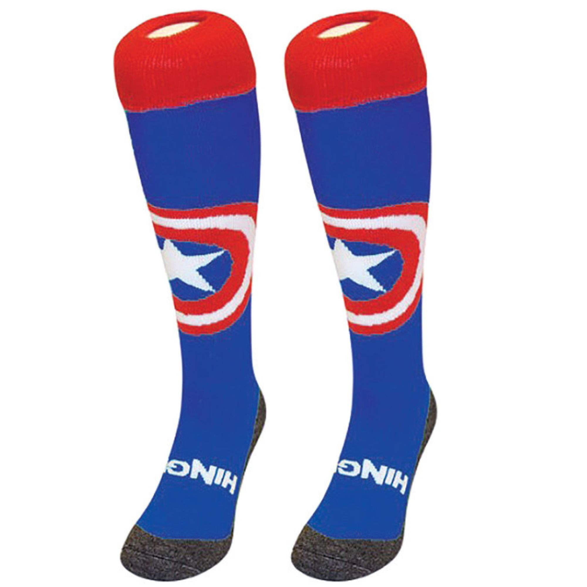 Hingly - Colorful Knee High Captain America Novelty Lacrosse / Hockey Socks - Picture 5 of 6