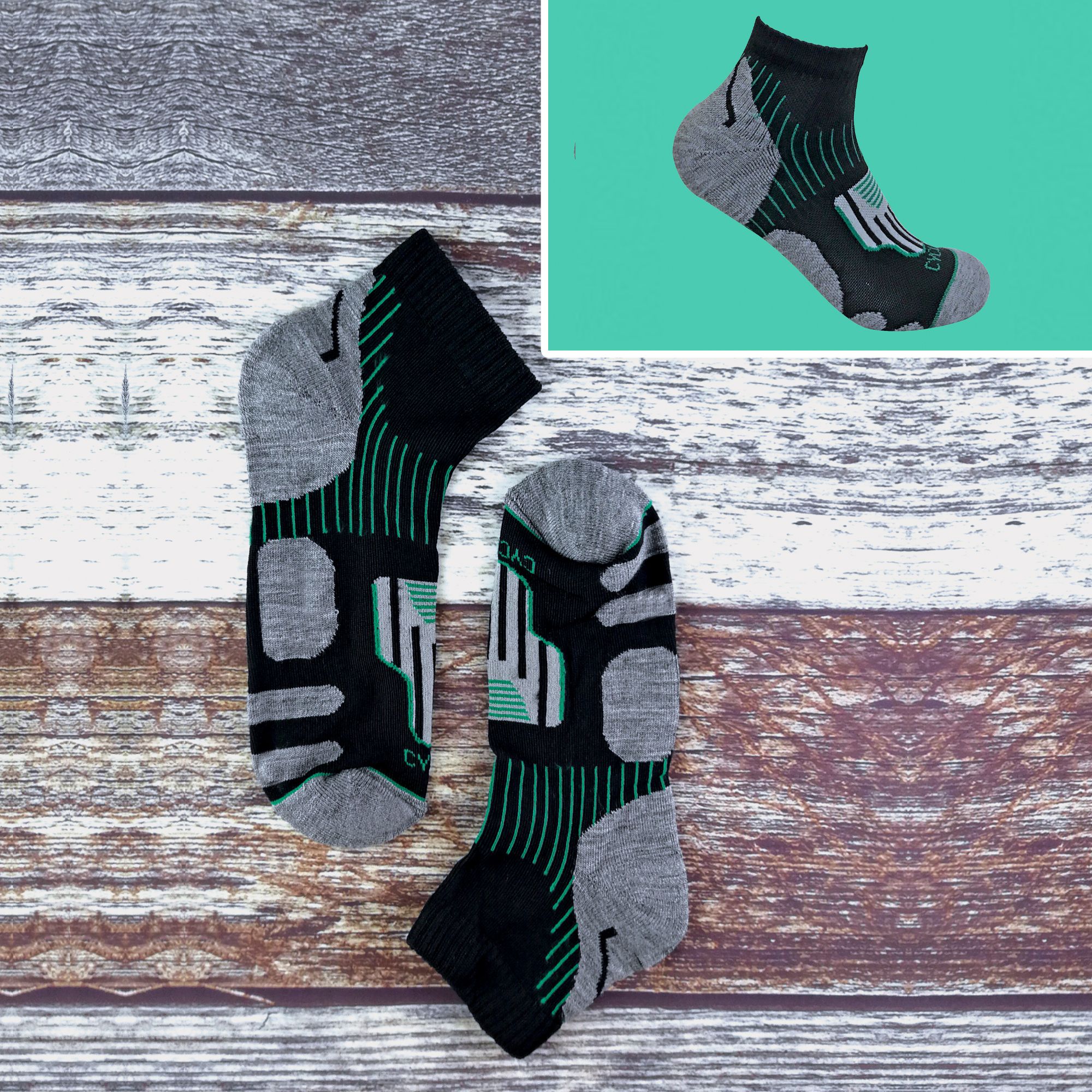 12er Pack Herren Fahrradsocken Kurz | Anti-Blasen Sports Socken | Sock Snob - Bild 5 von 6