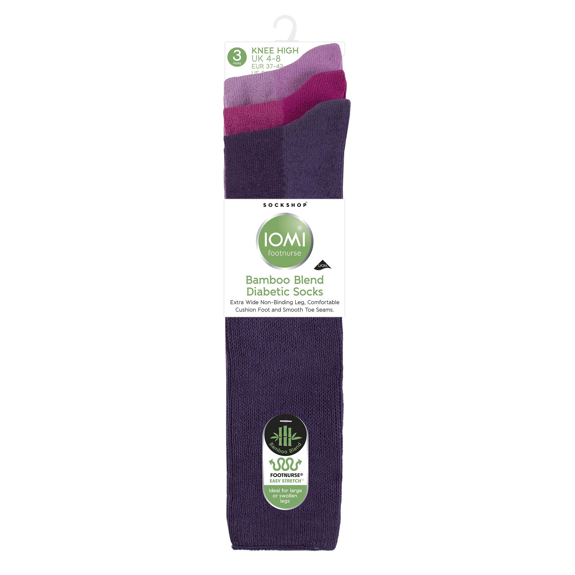 3er Pack Kniestrümpfe Diabetiker Socken Ohne Gummi für Geschwollene Füße | IOMI - Bild 13 von 26