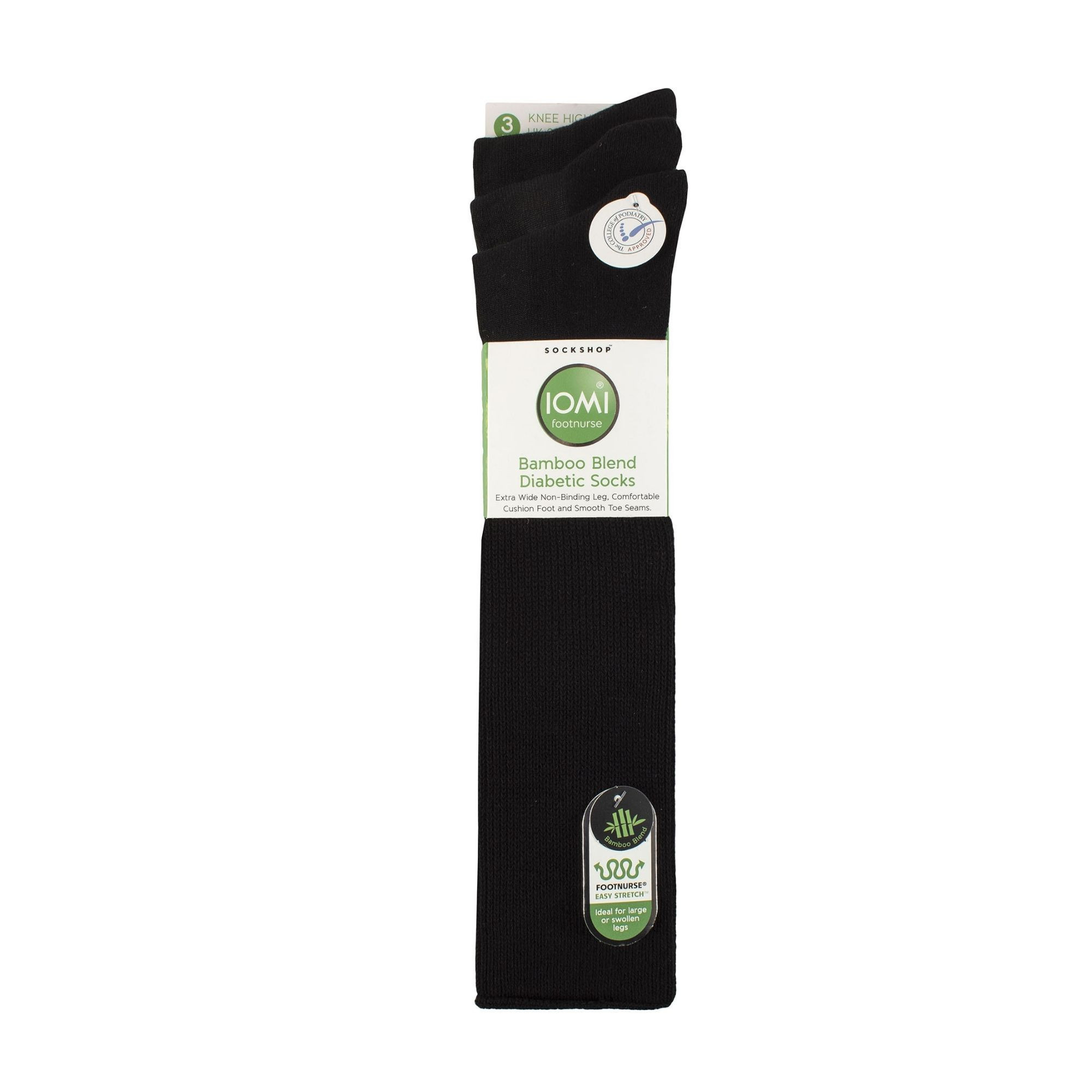 3er Pack Kniestrümpfe Diabetiker Socken Ohne Gummi für Geschwollene Füße | IOMI - Bild 3 von 26