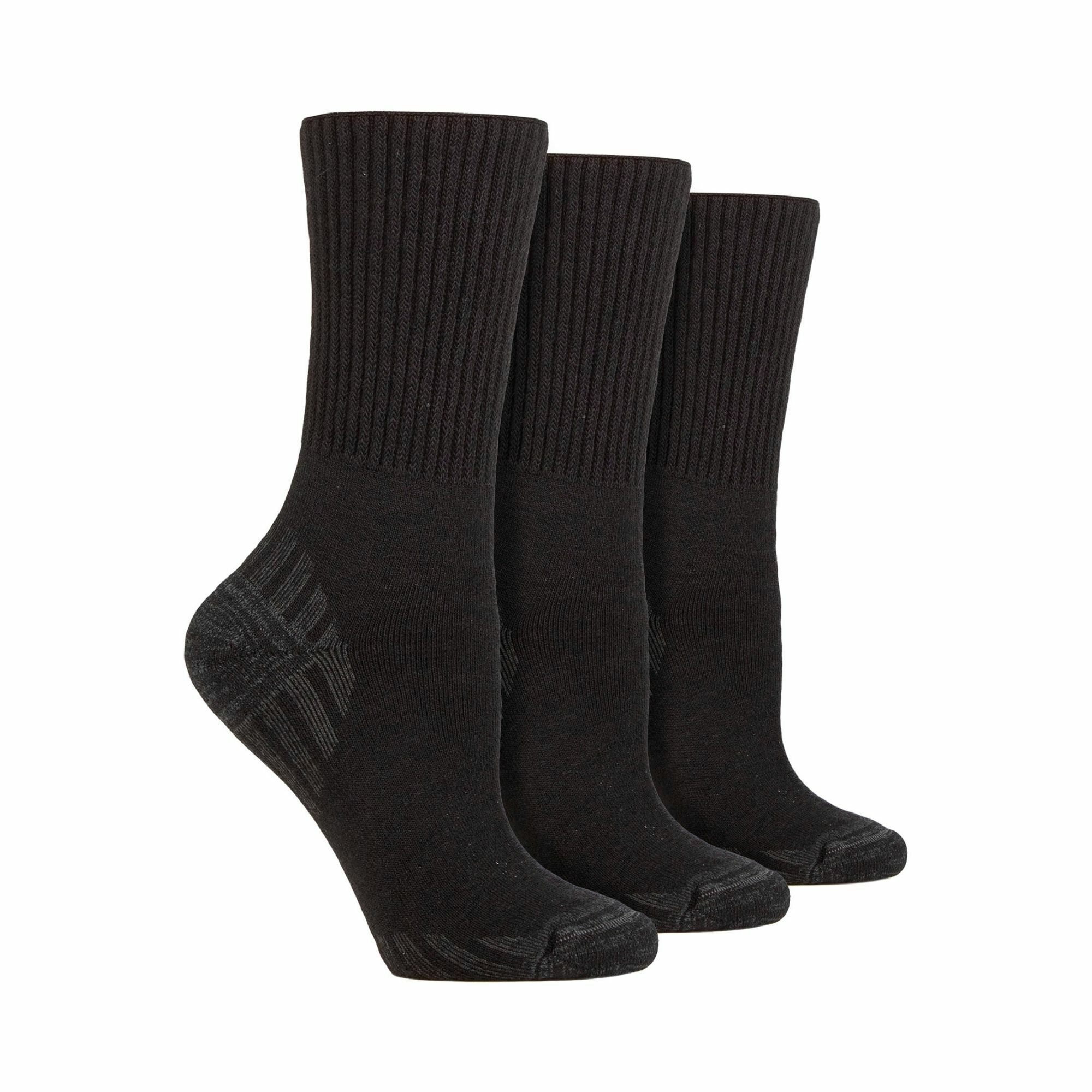 Paquete de 3 calcetines de senderismo para diabéticos para hombre | IOMI | Calcetines de lana merino para botas para caminar