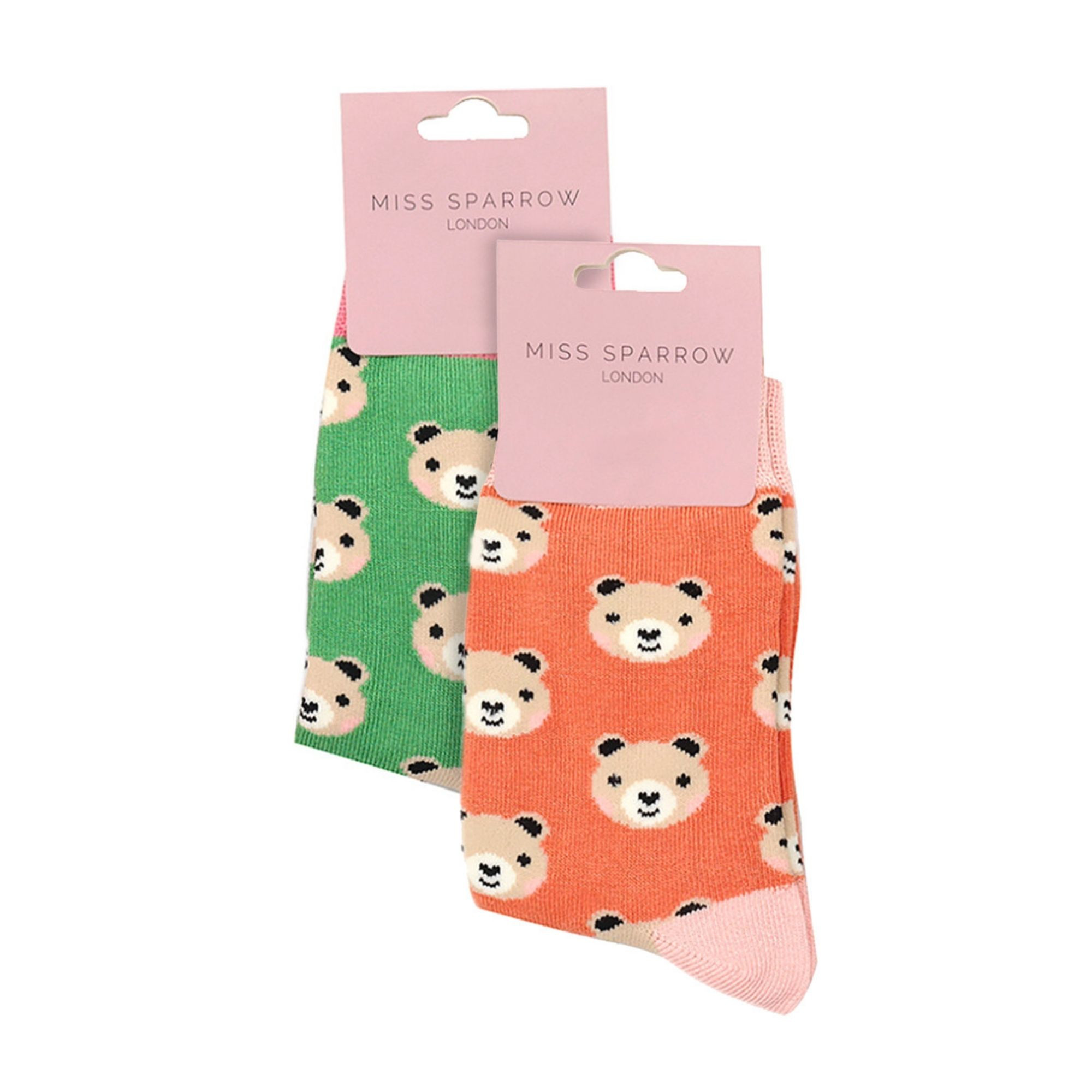 2 Pack Girls Animal Pattern Soft Breathable Bamboo Socks - Picture 43 of 45